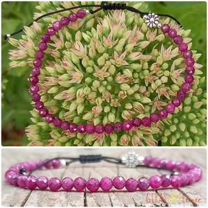 Cseresznyevirágzás - rubin karkötő  - ékszer - karkötő - ásványkarkötő - Meska.hu