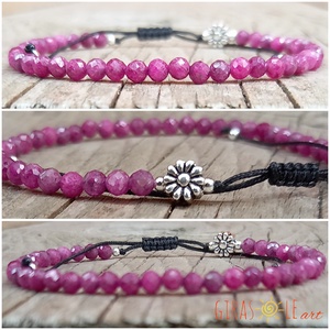 Cseresznyevirágzás - rubin karkötő  - ékszer - karkötő - ásványkarkötő - Meska.hu