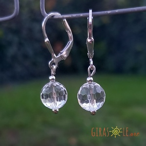 Hegyikristály fülbevaló  - ékszer - fülbevaló - lógó fülbevaló - Meska.hu