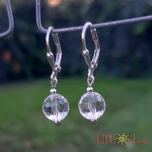 Hegyikristály fülbevaló  - ékszer - fülbevaló - lógó fülbevaló - Meska.hu