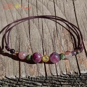 Turmalin zsinórka  - ékszer - karkötő - ásványkarkötő - Meska.hu