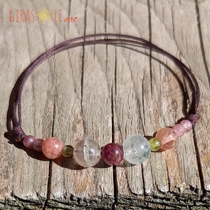 Turmalin zsinórka  - ékszer - karkötő - ásványkarkötő - Meska.hu