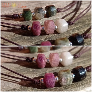 Turmalin nyaklánc  - ékszer - nyaklánc - gyöngyös nyaklánc - Meska.hu