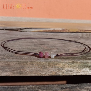 Turmalin nyaklánc  - ékszer - nyaklánc - gyöngyös nyaklánc - Meska.hu