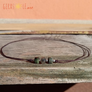 Turmalin nyaklánc  - ékszer - nyaklánc - gyöngyös nyaklánc - Meska.hu