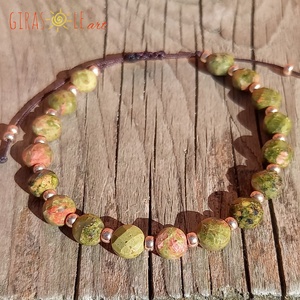 Unakit karkötő  - ékszer - karkötő - ásványkarkötő - Meska.hu