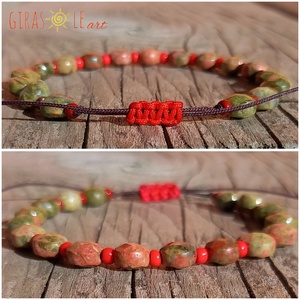 Unakit karkötő  - ékszer - karkötő - ásványkarkötő - Meska.hu