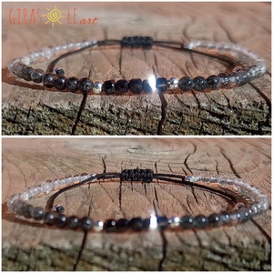 Turmalinkvarc-spinell karkötő  - ékszer - karkötő - ásványkarkötő - Meska.hu