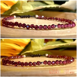 Gránát karkötő  - ékszer - karkötő - ásványkarkötő - Meska.hu