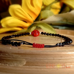 Katica - spinell karkötő  - ékszer - karkötő - ásványkarkötő - Meska.hu