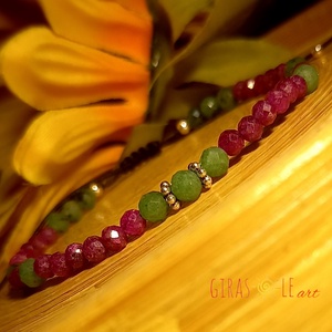 Rubin karkötő zoizittal - Meska.hu