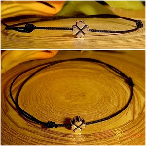 Legyen szerencséd! - minimál zsinórka valódi ezüsttel - ékszer - karkötő - charm karkötő - Meska.hu