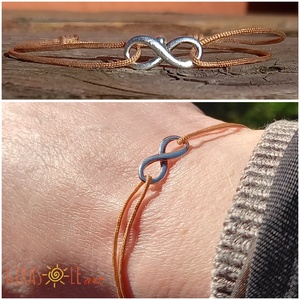 Aranyfonál zsinórka karkötő - ékszer - karkötő - charm karkötő - Meska.hu