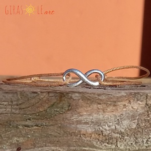 Aranyfonál zsinórka karkötő, Ékszer, Karkötő, Charm karkötő, Csomózás, Gyöngyfűzés, gyöngyhímzés, MESKA