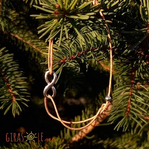 Aranyfonál zsinórka karkötő - ékszer - karkötő - charm karkötő - Meska.hu