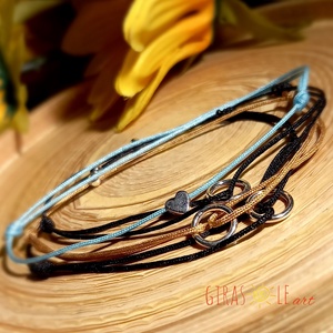 Zsinórkák valódi ezüsttel  - Meska.hu