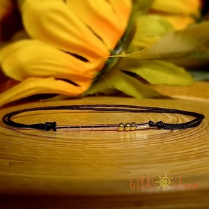 Most-morze zsinórka karkötő  - ékszer - karkötő - gyöngyös karkötő - Meska.hu