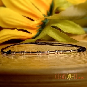 Elmúlik-morze zsinórka karkötő  - ékszer - karkötő - gyöngyös karkötő - Meska.hu