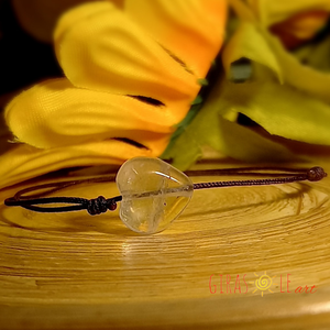 Ti Amo rózsakvarc zsinórka karkötő  - ékszer - karkötő - ásványkarkötő - Meska.hu