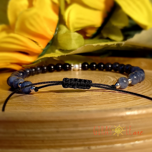 Nagy kékség - turmalin szodalit karkötő  - ékszer - karkötő - ásványkarkötő - Meska.hu