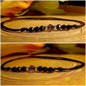 Spinell zsinórka karkötő gyöngyökkel - ékszer - karkötő - ásványkarkötő - Meska.hu