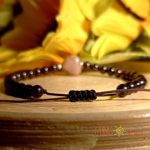 Szívecske - gránát-rodonit karkötő  - ékszer - karkötő - ásványkarkötő - Meska.hu