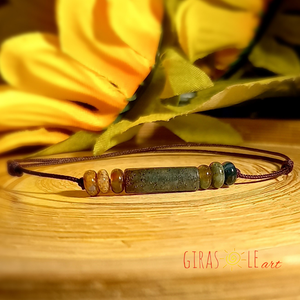 Achát zsinórka karkötő  - ékszer - karkötő - ásványkarkötő - Meska.hu