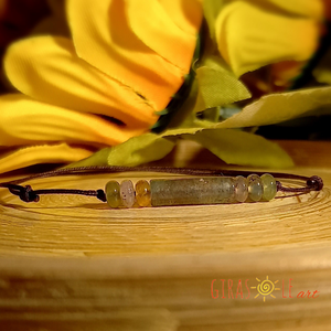 Achát zsinórka karkötő  - ékszer - karkötő - ásványkarkötő - Meska.hu