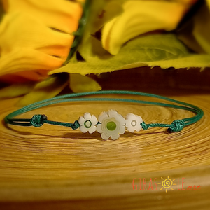 Kiskertem millefiori zsinórka - ékszer - karkötő - gyöngyös karkötő - Meska.hu