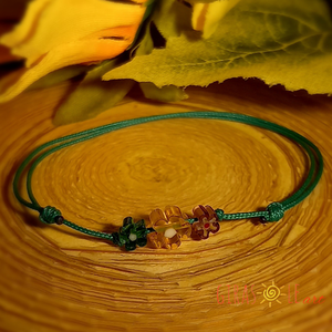 Kiskertem millefiori zsinórka - ékszer - karkötő - gyöngyös karkötő - Meska.hu