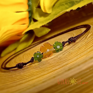 Kiskertem millefiori zsinórka, Ékszer, Karkötő, Gyöngyös karkötő, Csomózás, Gyöngyfűzés, gyöngyhímzés, MESKA