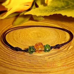 Kiskertem millefiori zsinórka - ékszer - karkötő - gyöngyös karkötő - Meska.hu