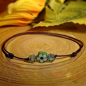 Kiskertem millefiori zsinórka - ékszer - karkötő - gyöngyös karkötő - Meska.hu