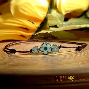 Kiskertem millefiori zsinórka - ékszer - karkötő - gyöngyös karkötő - Meska.hu