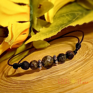 Gyöngyházas turmalin zsinórka - ékszer - karkötő - ásványkarkötő - Meska.hu