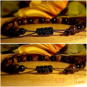 Tigrisszem-turmalin karkötő  - ékszer - karkötő - ásványkarkötő - Meska.hu