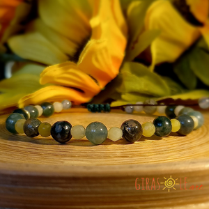 Mohaachát-jáde karkötő  - ékszer - karkötő - ásványkarkötő - Meska.hu