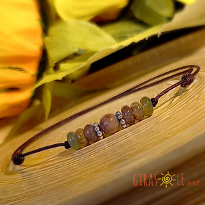 Achát zsinórka karkötő , Ékszer, Karkötő, Ásványkarkötő, Csomózás, Gyöngyfűzés, gyöngyhímzés, MESKA