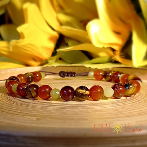 Napfény karkötő  - ékszer - karkötő - ásványkarkötő - Meska.hu