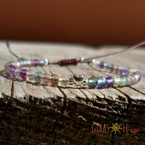 Icipiciszív - fluorit karkötő  - Meska.hu