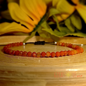 Szárdónix karkötő  - ékszer - karkötő - ásványkarkötő - Meska.hu