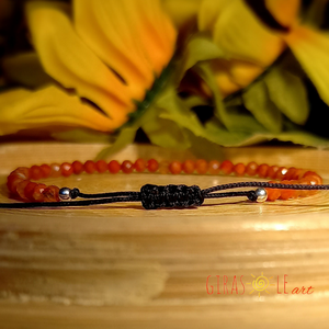 Szárdónix karkötő  - ékszer - karkötő - ásványkarkötő - Meska.hu