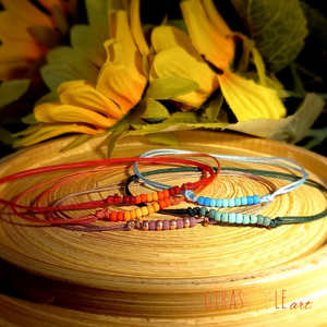 Bokalánc gyöngyökkel  - ékszer - lábdísz és testékszer - bokalánc - Meska.hu