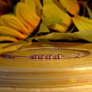 Bokalánc gyöngyökkel  - ékszer - lábdísz és testékszer - bokalánc - Meska.hu