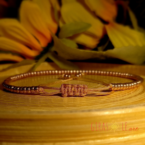 Pezsgő - gyöngyös bokalánc  - ékszer - lábdísz és testékszer - bokalánc - Meska.hu