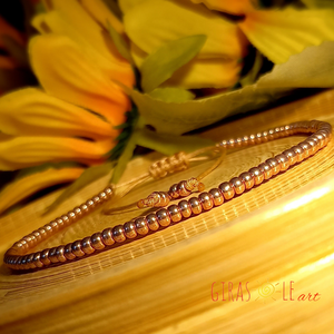 Pezsgő - gyöngyös bokalánc  - Meska.hu