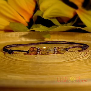 Citrin zsinórka karkötő  - ékszer - karkötő - ásványkarkötő - Meska.hu