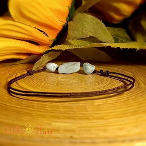 Larimar zsinórka  - ékszer - karkötő - ásványkarkötő - Meska.hu