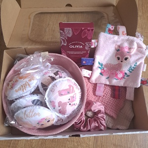 BabyMamiBox - Babaváró - Erdei állatos - játék & sport - babalátogató ajándékcsomag - Meska.hu