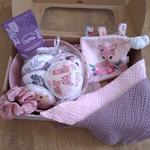 BabyMamiBox - Babaváró - Erdei állatos - játék & sport - babalátogató ajándékcsomag - Meska.hu
